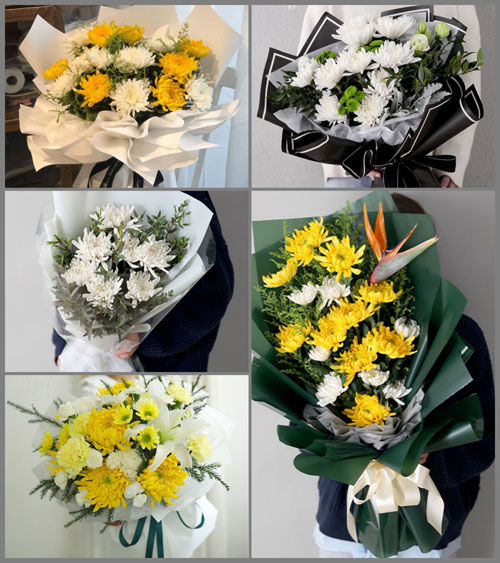 湖北武汉市新洲区徐古镇长岗山村白事花束代送